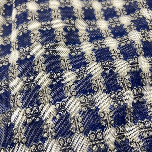 Cabi sheer navy check pattern button down shirt - Picture 5 of 16